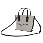 LONGCHAMP Essential 帆布及牛皮手提/斜背二用包(XS)/自然色, , large
