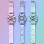 CASIO 卡西歐 G-SHOCK 未來系列 半透明女錶手錶 GMA-S110VW-6A, , large