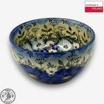 【SOLO Vintage】Cerraf Polish Pottery 13cm Rice Bowl Traces of Fragrance in the Blue Fields Series Made in Poland, , large