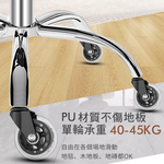 【G+居家】免組裝 設計師方格皮椅-2.5吋透明輪(氣壓升降椅/旋轉椅/吧檯椅/高腳椅/工作椅/美容椅/收銀椅), , large