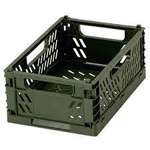 Portable foldable storage basket, , large