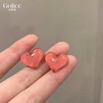 【Gulicc】古莉可 耳環  果凍愛心耳釘 韓國, , large
