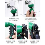 GS MALL 台灣製造 二組 25呎 EVA彈簧水管組 彈簧水管 伸縮水管 EVA水管 園藝水管 園藝沖水 洗車水管 水管, , large