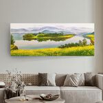 【御畫房】油彩花 國家一級畫師手繪油畫60×120cm(VF-35), , large