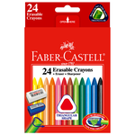 【龍品文創】輝柏 Faber-Castell 24色三角擦擦蠟筆, , large