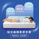 【KIKY】二代德式療癒型舒眠護背彈簧床墊, , large
