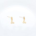 【Angel & Me】愛在 一起 & and s925 純銀 厚鍍 24k金 一對 耳環 耳夾 禮物, , large