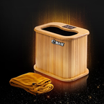 【MOLIJIA 魔力家】 知足常熱遠紅外線原木桑拿桶-單口小型, , large