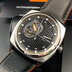 [星晴錶業]GiorgioFedon1919手錶,42mm,GF00092黑色錶面銀錶殼深黑色真皮皮革錶帶款, , large