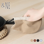 【&NE】Japan-Made Cat-Shaped Heat-Resistant Trivet (Also Usable as Oven Mitt) – Beige, , large
