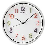 SEIKO 精工 彩虹糖立體數字 靜音掛鐘 時鐘 QXA447H, , large