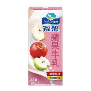 福樂蘋果牛乳(保久乳)200ml