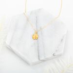 【Angel & Me】荷花 蓮花 Lotus s925 純銀厚鍍24k純金 項鍊 生日 情人節 禮物, , large