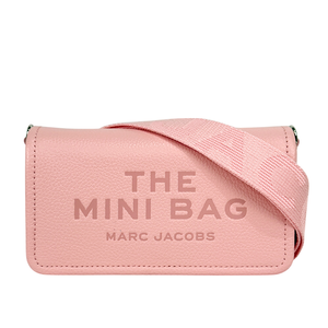 MARC  JACOBS 粒面皮革迷你斜背包WOC/手拿包/蝴蝶結粉