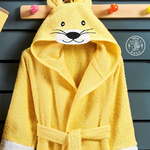 【Solo Vintage】Bathrobe Lion Baby Set Yellow, , large