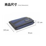【YUN JOIN】 牛仔紋尼龍三折短夾 錢包 短夾 零錢包 開學 禮物 牛仔布 牛仔, , large