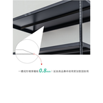 【Y HOUSE】120x60x210公分 五層無洞鐵板收納層架 置物架 鐵架-烤漆黑, , large
