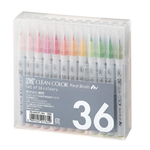 【Kuretake 吳竹】ZIG 彩繪毛筆 36色 /組 RB-6000AT-36V-JP, , large