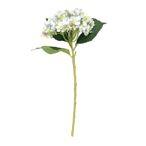 【YU Living】仿真裝飾大繡球花 人造花枝-紫色