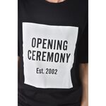(S) opening ceremony質感棉質純棉黑色短袖上衣二手衣, , large