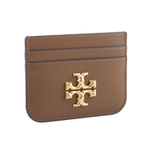 TORY BURCH Eleanor 大標誌小牛皮4卡卡片/名片夾/駝色, , large
