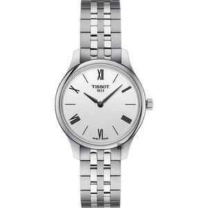 TISSOT天梭 Tradition 系列石英女錶-銀/31mm  T0632091103800