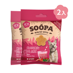 【倆寶貝精品館】Soopa舒趴 生機狗點心營養嘴嚼錠－草莓黛綺莉 (草莓薄荷風味)50g ｘ2入, , large