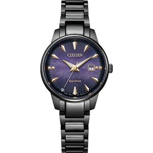 CITIZEN 星辰 紫夜星河 光動能高雅女性手錶 EW2595-81X