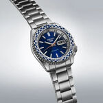 SEIKO 精工 5 Sports SKX 賽車方格旗機械錶-藍 4R36-15Z0B(SRPK65K1), , large