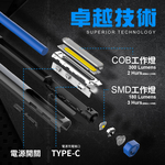 8電廠 MB6615-C 多功能 筆型工作燈 夾吸兩用 3W COB+SMD 雙光源 300流明, , large