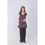 (S) net花紋黑色洋裝二手衣, , large