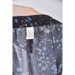 (L) 質感碎花黑色長袖上衣二手衣, , large