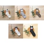 [Kaimei Cotton Industry] 8 pairs set, random and excellent, MIT made in Taiwan, exquisitely designed pure cotton women's socks, cute animal style, , large