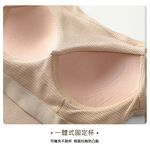 【A&R】一體罩杯式肩帶背心小可愛 奶茶卡,2XL, , large