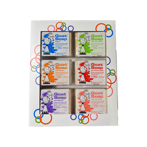 【GoatSoap】澳洲羊乳皂禮盒(經典原味/檸檬香桃木/燕麥/麥盧卡蜂蜜/摩洛哥堅果油/椰子油)