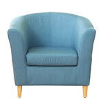 Angel Armchair Chair, 藍色, large