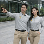 【FALALI】長袖冰感POLO衫-男(灰), , large