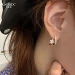 【Gulicc 】古莉可 耳環 韓國五角星鋯石幾何耳環, , large