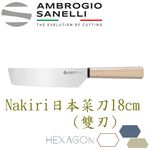 蓋瑞廚物【義大利SANELLI 新上市 HEXAGON 木柄日本刀 台灣菜刀】魚刀 出刃 生魚片刀 柳刃 刺身刀, , large
