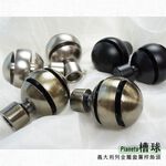 【Colors】金屬窗簾桿 配件 飾頭 槽球 16mm 1組2入, , large