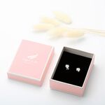 【Angel & Me】六爪 皇冠 5mm 瑞士 彩鑽 單鑽鋯石 一對 s925 純銀 耳環 耳夾 禮物, , large
