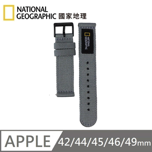 National Geographic 國家地理 Apple Watch Nato Strap 尼龍錶帶 適用 Apple Watch 42/44/45/46/49mm - 灰色