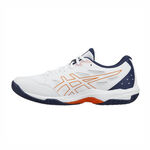 Asics Gel-rocket 11 2E 男女 排球鞋 室內運動鞋 寬楦 白 深藍 [1073A077-101], , large