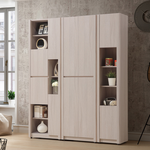 【唯熙傢俱】馬修斯橡木白2尺書櫃, , large