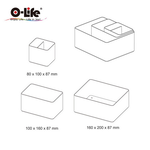 【O-Life】B-012堆疊收納盒-白色款3件組, , large