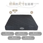 台灣製【藤原傢俬★捲包床】極致黑防螨抗菌乳膠獨立筒捲包床-偏硬, , large