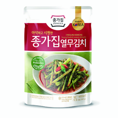 [敬永食品]宗家府泡菜-蘿蔔纓泡菜500公克