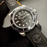 [星晴錶業]新品牌手錶,40mm,TL57200黑色錶面黑錶殼深黑色真皮皮革錶帶款, , large