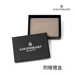 [LOGINHEART]免取卡正面感應卡夾 木質冷灰 可客製 悠遊卡/信用卡/各類卡片 直接感應不受其他卡片干擾, , large