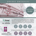 【多利寶寢具】Indian新科技天絲吸濕排汗雙人加大四件式床包兩用被組-艾莉芙, , large